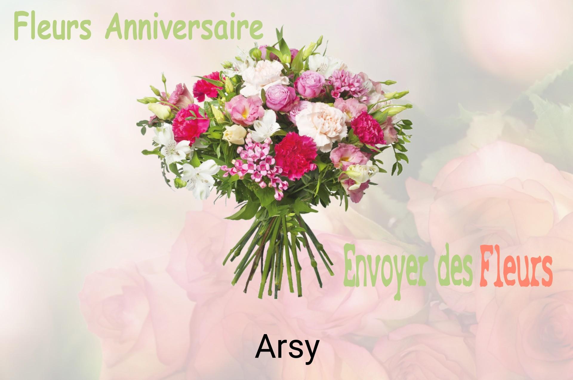 Bouquet de fleurs d’anniversaire livré à Arsy